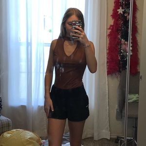 Cut out neck bodysuit